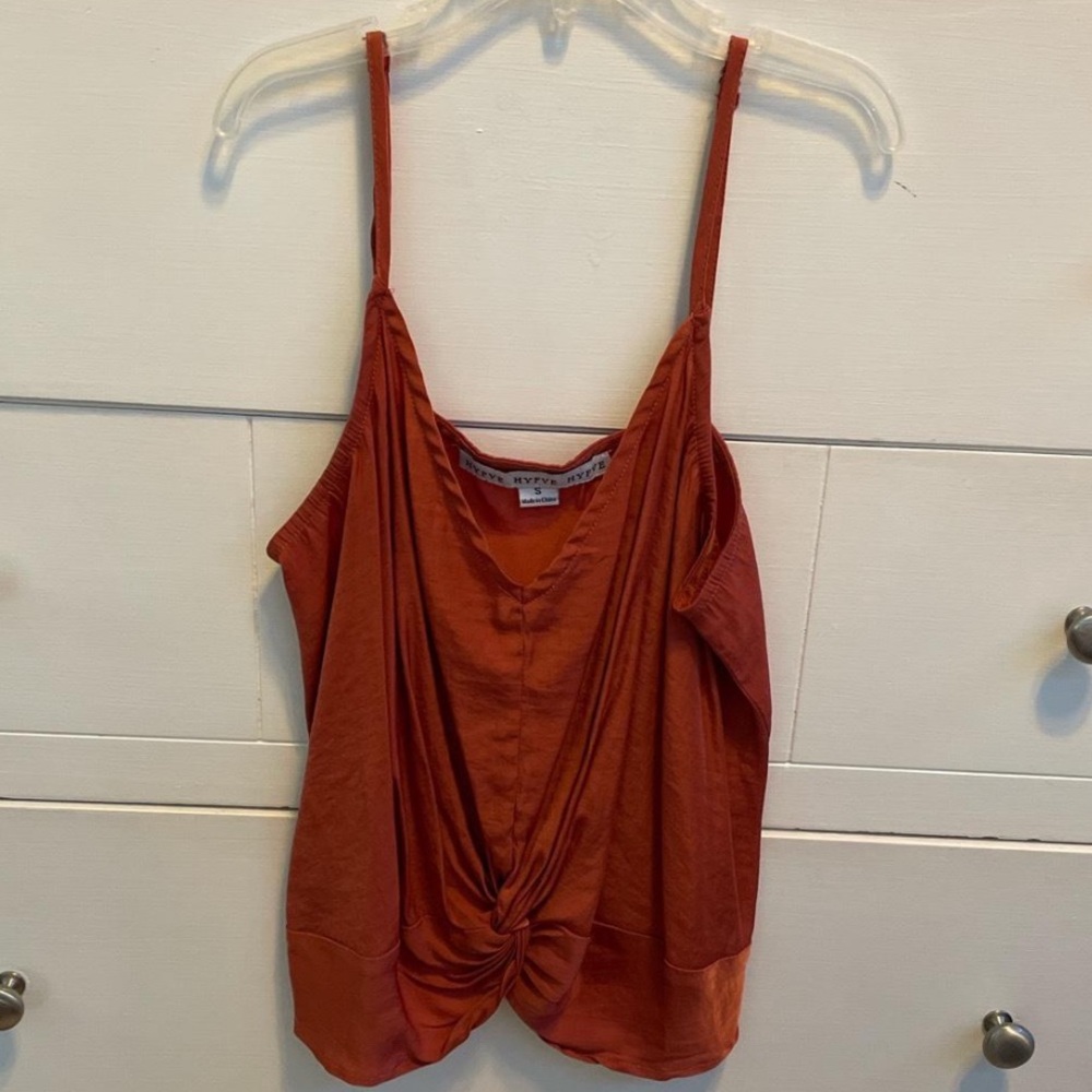 Brunt Orange Twist Front Tank